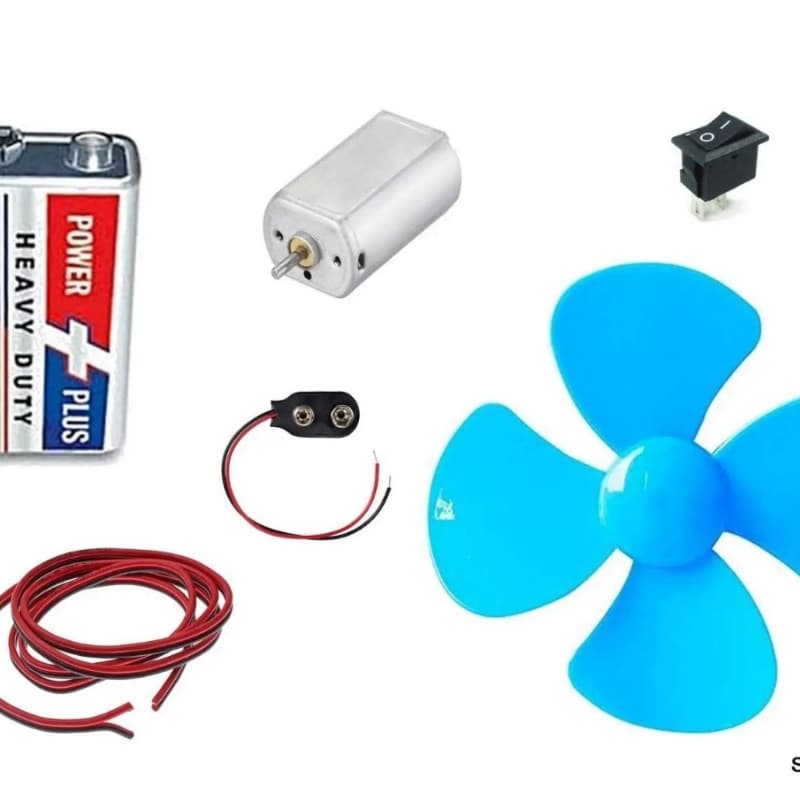 DC motor fan kit for school Science project