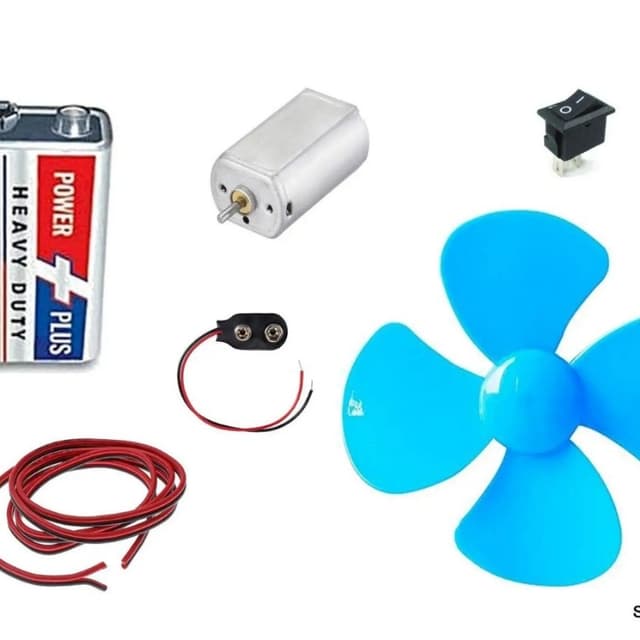 DC motor fan kit for school Science project