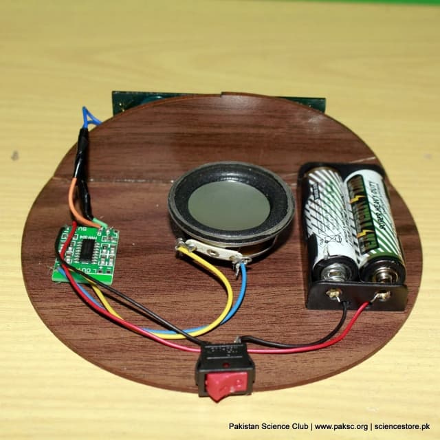 Li-Fi Audio Transmission Via Light Hand Made Working Science Model