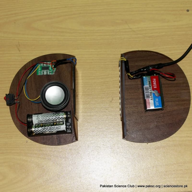 Li-Fi Audio Transmission Via Light Hand Made Working Science Model