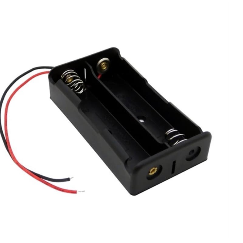 Battery cell Holder  2xAA Square case housing.