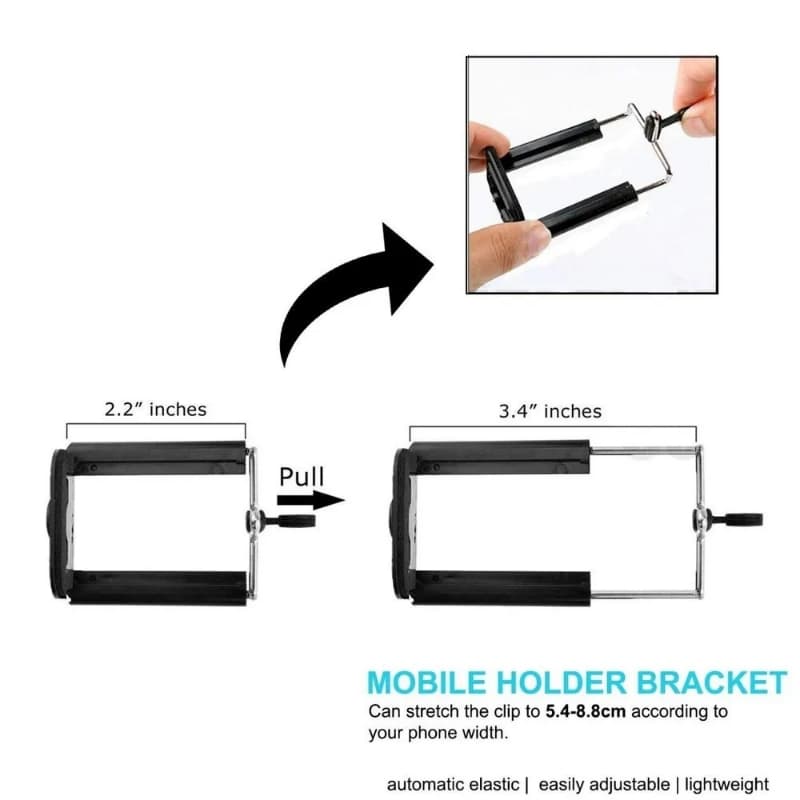 Universal Mobile Phone Clip Holder - Mount Bracket Adapter For Smartphone