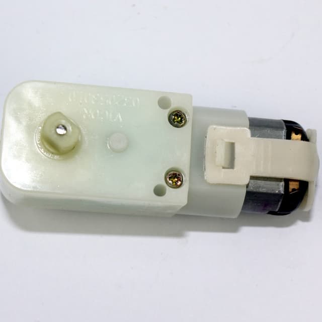 White Gear Motor for Science Projects