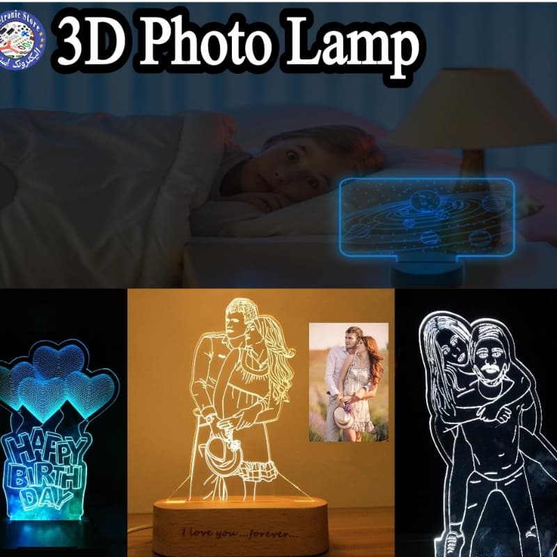 3d Illusion lamp, Personalized Custom Photo LED lamp