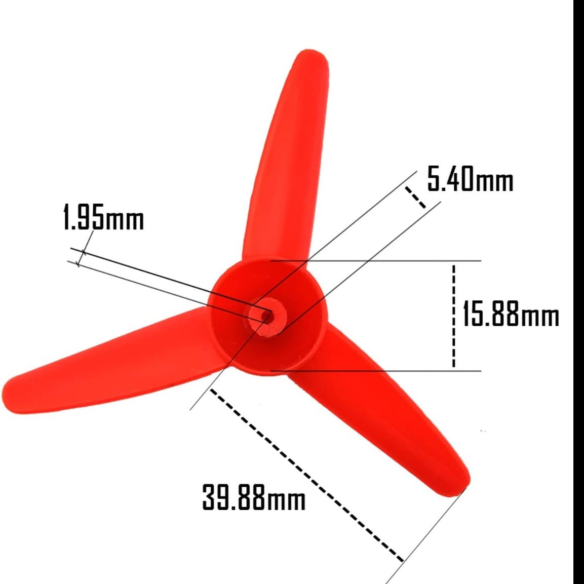 (5 Propeller) 3-Blade Propeller for Air Powered Car